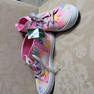 LAURA ASHLEY SHOES NWOT TIE DYE SIZE 4 BIG GIRLS